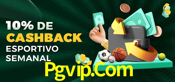 10% de bônus de cashback na Pgvip.Com